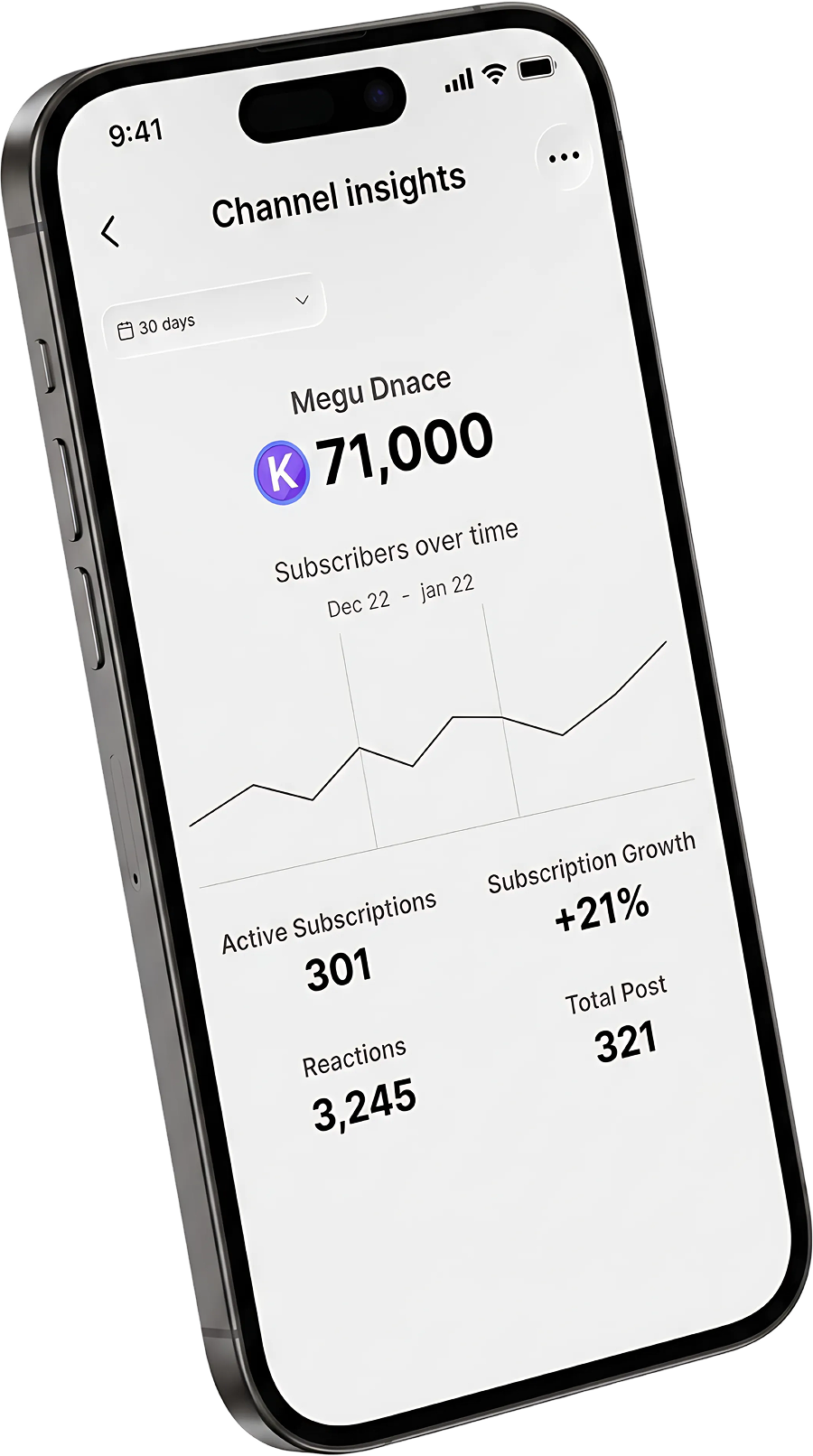 Subscription preview